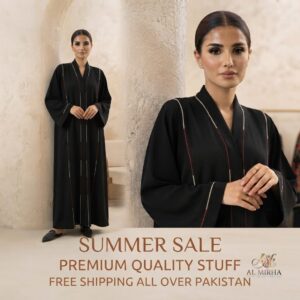 Beautiful Elegance Gown Style abaya with Doul Penal
